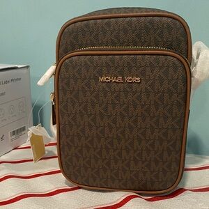 Michael Kors Signature Brown Messenger Bag